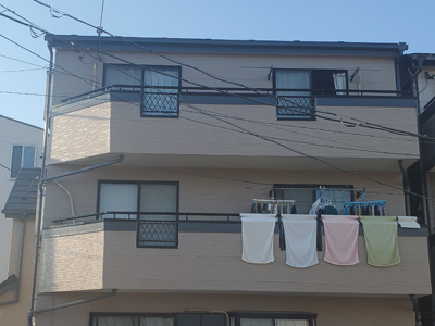 高津区梶ケ谷にて屋根カバー工事と、遮熱塗料のサーモアイウォール（ND-152）を使用して外壁塗装工事を行いました
