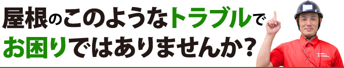 yaneho-2 屋根のこのようなトラブルでお悩みではありませんか?