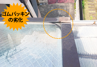 yaneho-48 ゴムパッキンの劣化