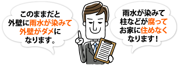 チョーキングを口実に契約を迫る訪問業者