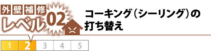 コーキング（シーリング）の打ち替え