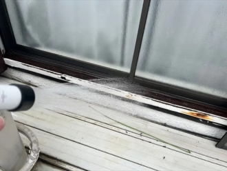 サッシ周りの散水調査