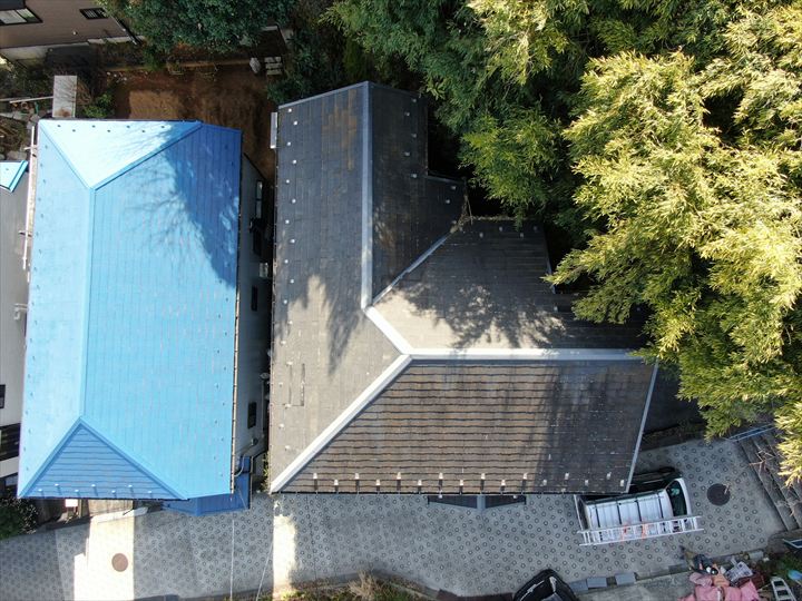 屋根全体の俯瞰写真