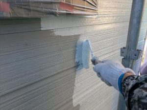 外壁塗装の様子