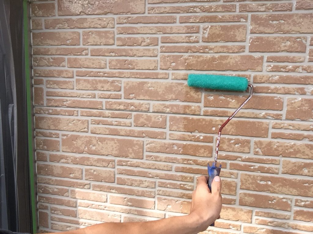 レンガ調サイディング塗装