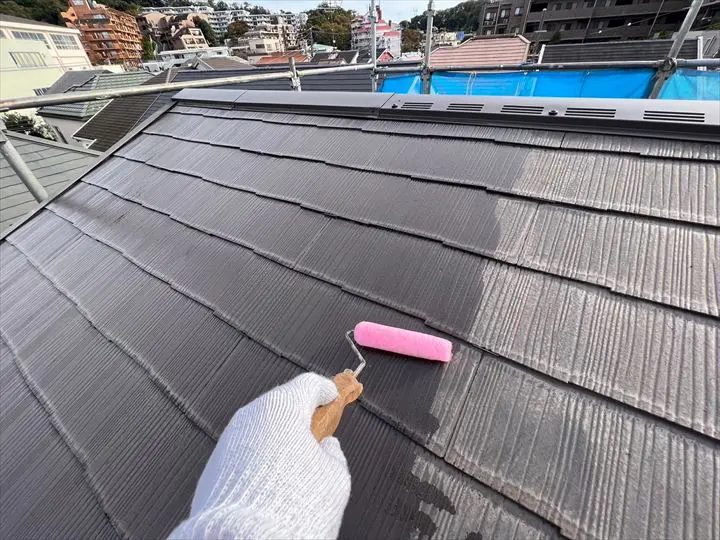 スレート屋根の塗装