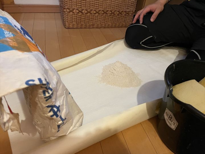 現地で練って作ります