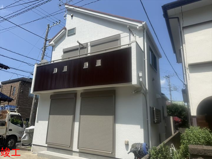 塗装後の建物外観