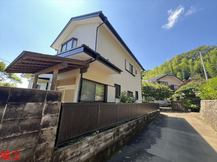 塗装後の住宅外観