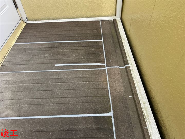 補修完了した床継ぎ目