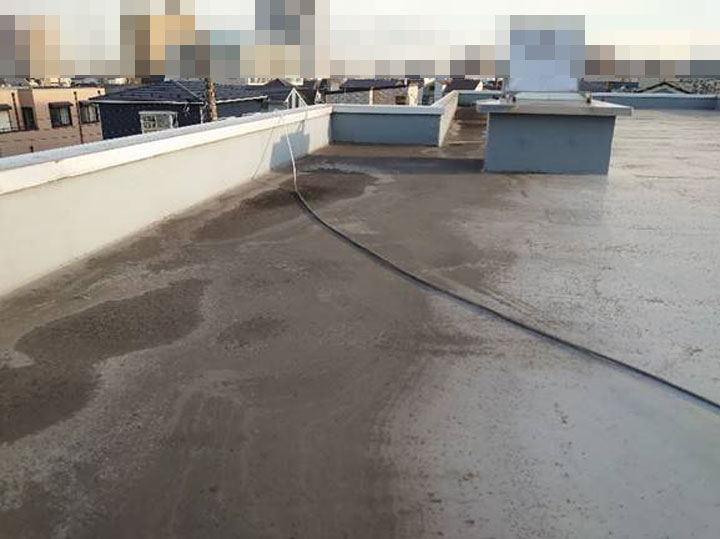 屋上の防水を調査