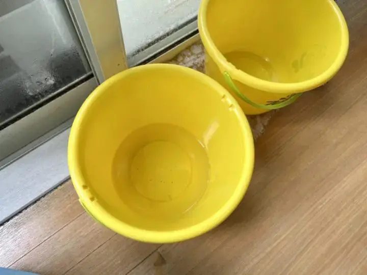 バケツによる応急処置