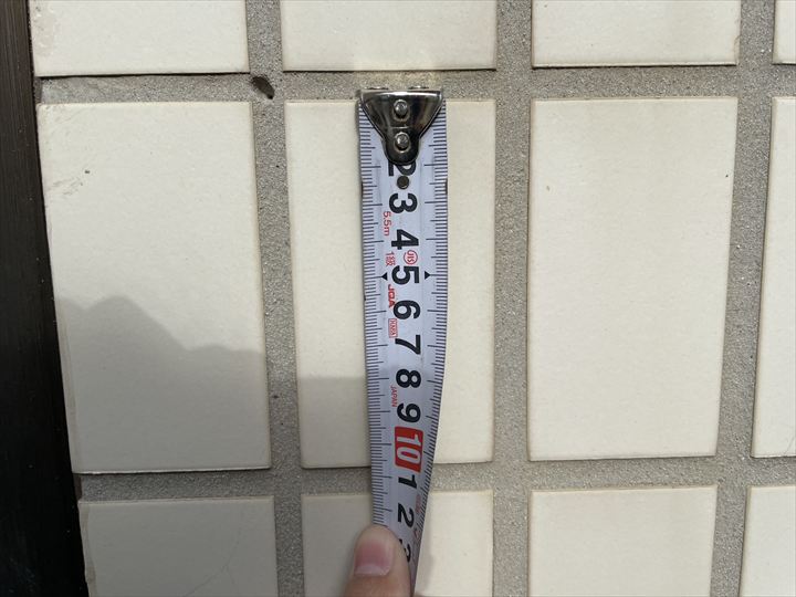 タイルの大きさを確認