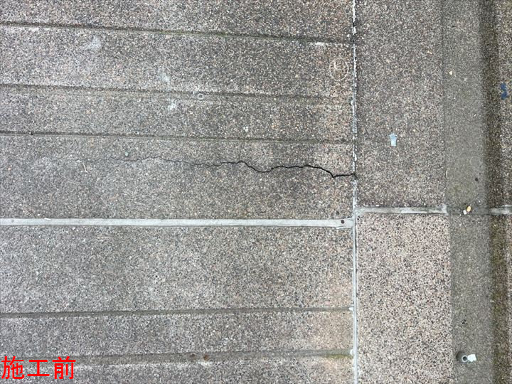 床継ぎ目のひび割れ