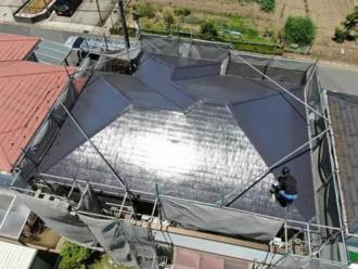 フッ素塗料で塗装された屋根