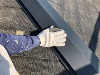 棟板金のケレン