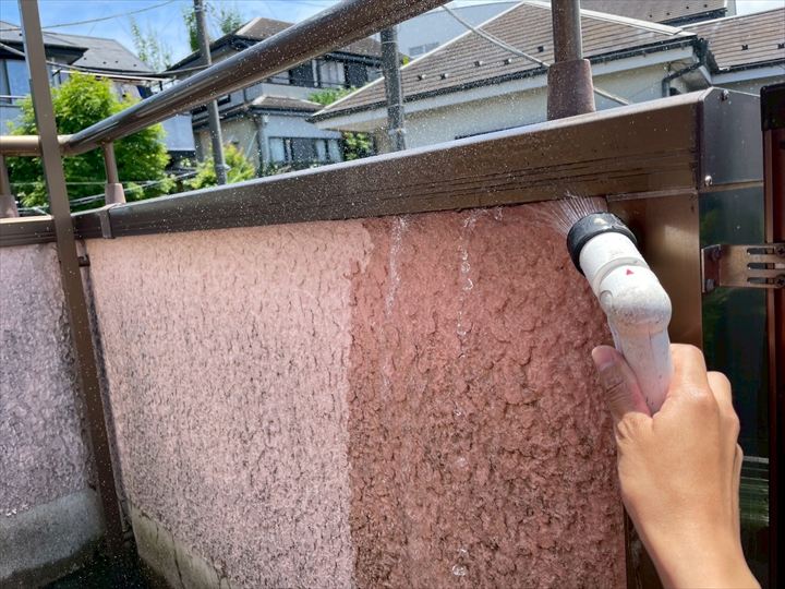 笠木の内部もチェック