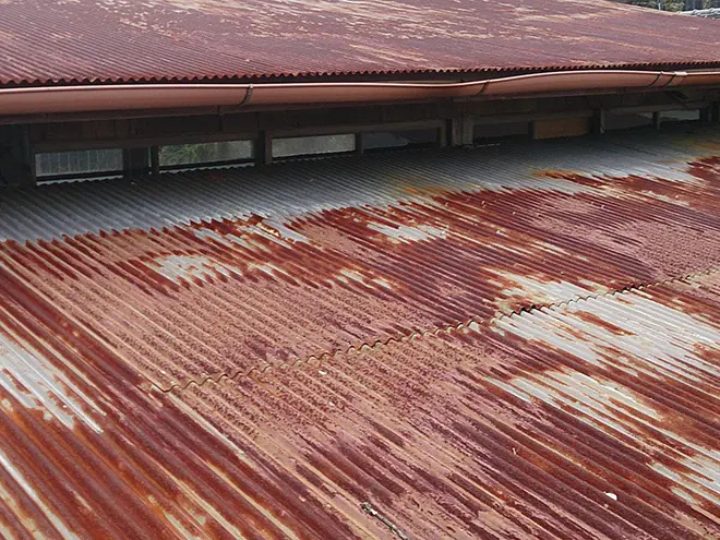 トタン屋根のサビ