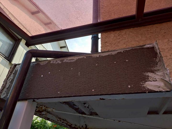 ラスカットでモルタルの下地を造る