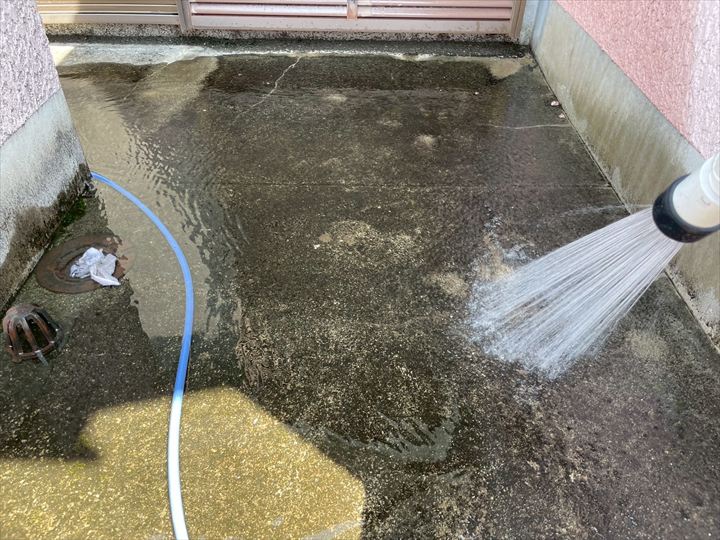 満水試験で防水面を確認