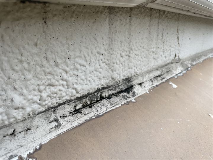 大きなひび割れを発見