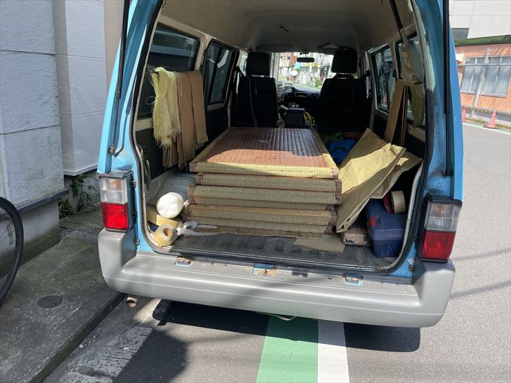 畳の工場まで持っていきます