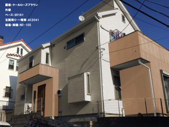 横浜市鶴見区上の宮で屋根外壁塗装の前にカラーシミュレーションで完成イメージを確認！