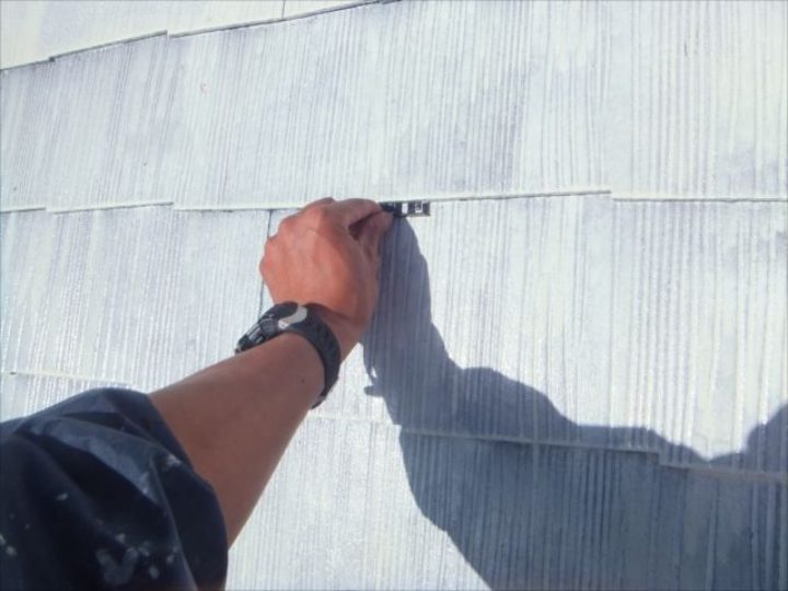 タスペーサーの設置作業