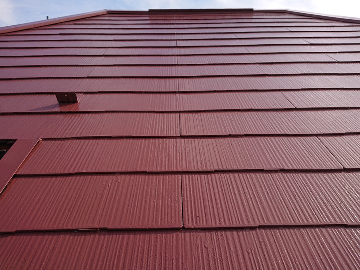 屋根塗装後のスレート屋根