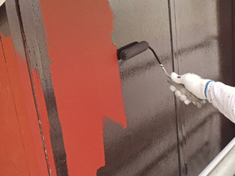 袖ケ浦市　雨戸の塗装　チョコの塗装