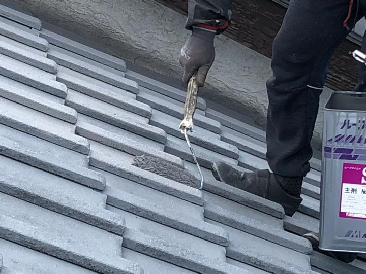セメント瓦の屋根塗装