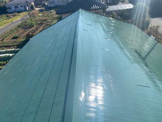 屋根塗装後のガルバリウム鋼板