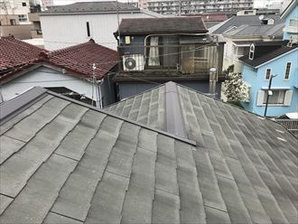 塗装前スレート屋根