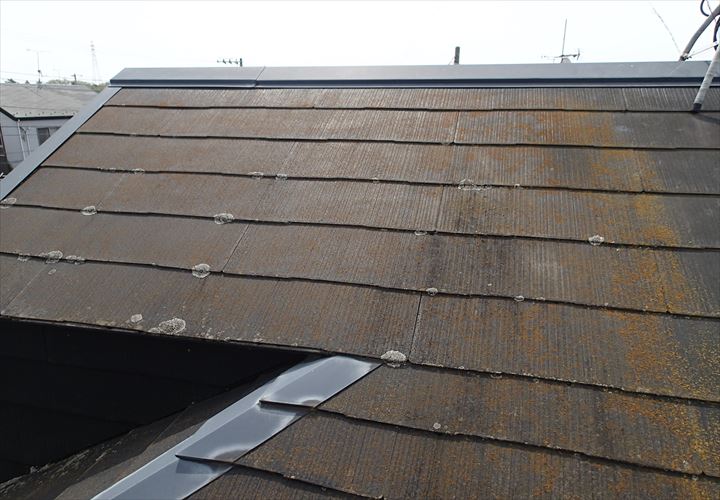 防水性が低下したスレート屋根