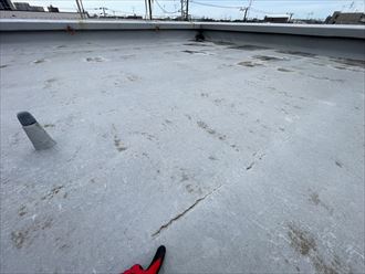 横浜市港北区綱島東で雨漏りを起こした屋上防水の点検を行いました