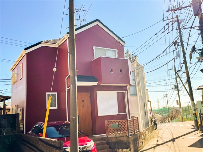 横浜市旭区東希望が丘でジョリパット外壁をパーフェクトトップで塗装しました