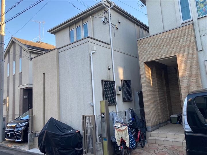 横浜市鶴見区にて圧倒的No.1遮熱・断熱塗料“ダンネスト”で外壁塗装を行いました！、施工前写真