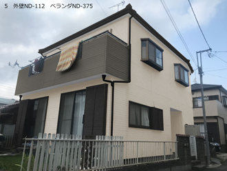 松田町寄で外壁塗装を検討中のお客様のお家をカラーシミュレーション