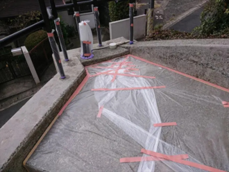 施工前の養生