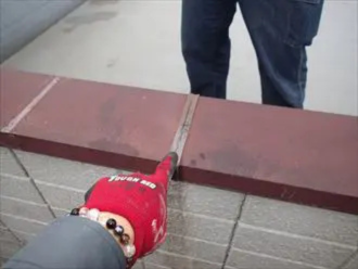 笠木のつなぎ目の劣化