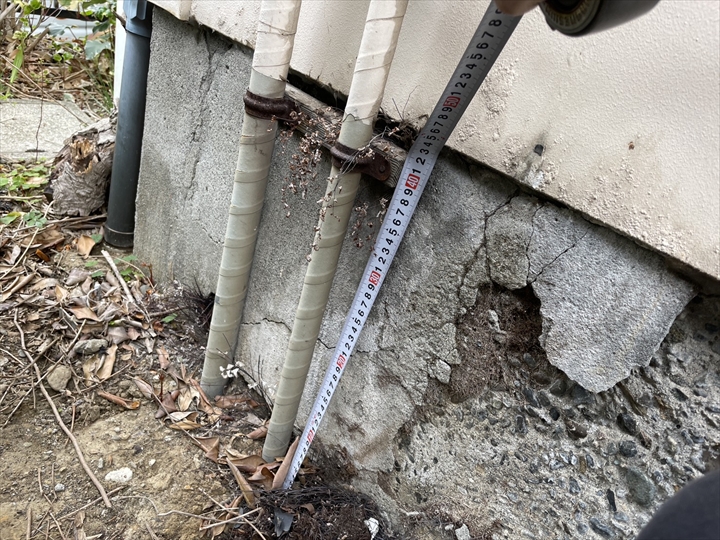 基礎の補修を検討中