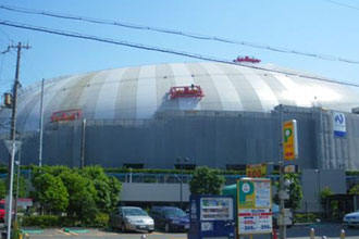 ダイヤスーパーセランアクアで塗装された大阪門真のなみはやドーム
