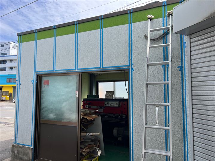 目地をマスキング