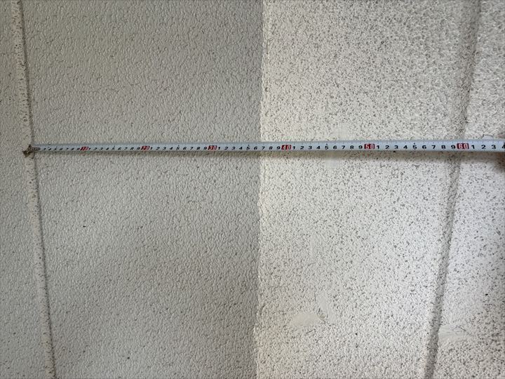 ALC外壁の寸法確認