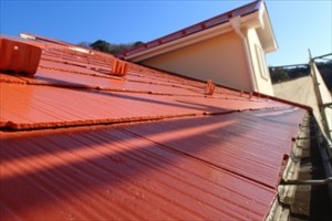 屋根塗装、竣工