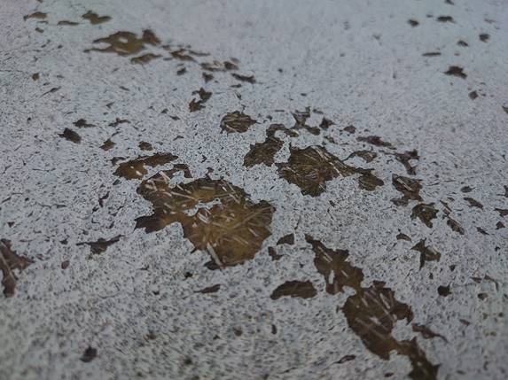 はがれた防水層