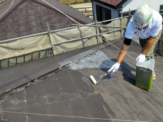 屋根断熱塗装
