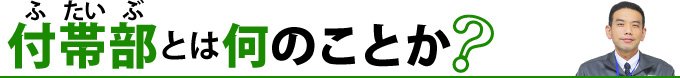 付帯部とは何のことか？