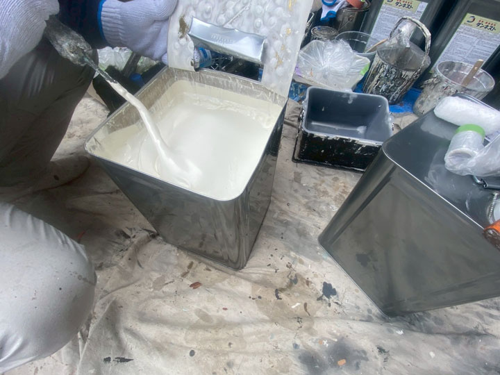 撹拌したダンネスト