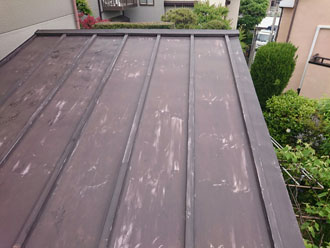 塗膜が薄くなってきた瓦棒屋根